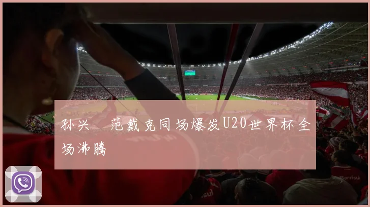 孙兴慜范戴克同场爆发U20世界杯全场沸腾