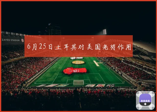 6月25日土耳其对美国老将作用